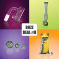 Honeybee Herb BuzzDeal bundle with showerhead rig, banger and dab tool – Online Smoke and Vape
