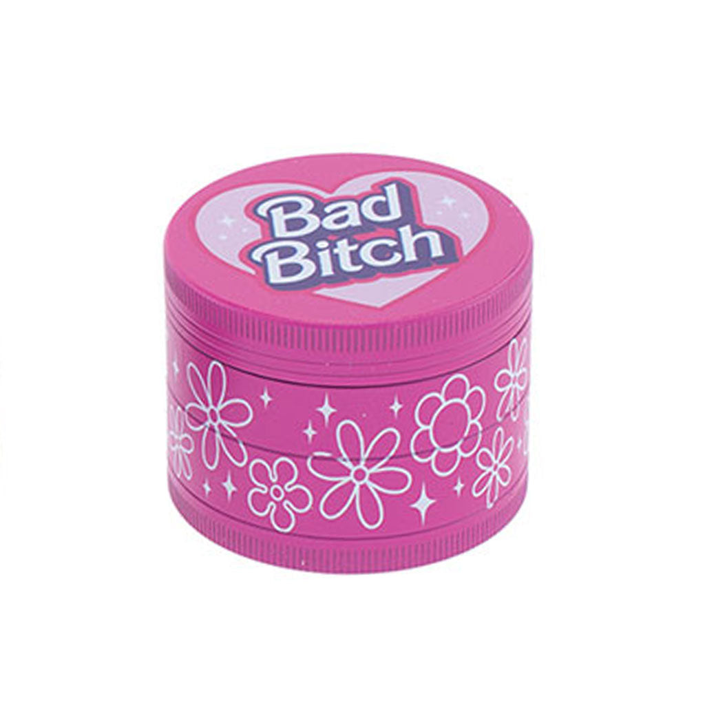 Bad Bitch Wacky 4-piece herb grinder, 2 inch – Online Smoke and Vape