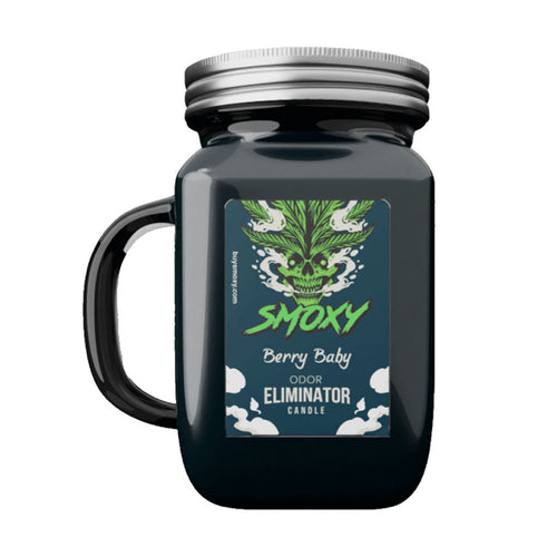 Berry Baby smoke odor-eliminating candle by Smoky, 16oz – Online Smoke and Vape