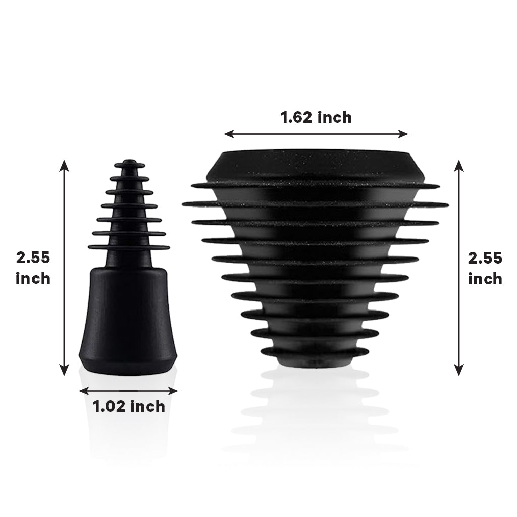 Bong & rig silicone cleaning plugs usage infographic – Online Smoke and Vape