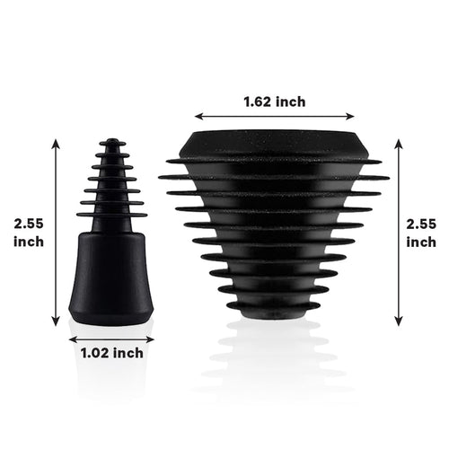 Bong & rig silicone cleaning plugs usage infographic – Online Smoke and Vape