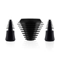 Black silicone bong & rig cleaning plugs, 3-piece set – Online Smoke and Vape