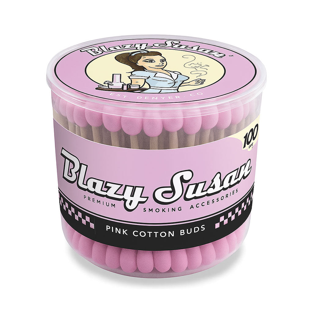 Blazy Susan pink cotton buds dab swabs, 100ct – Online Smoke and Vape