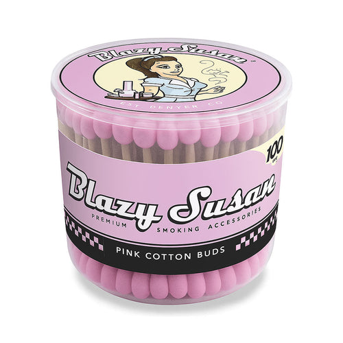 Blazy Susan pink cotton buds dab swabs, 100ct – Online Smoke and Vape