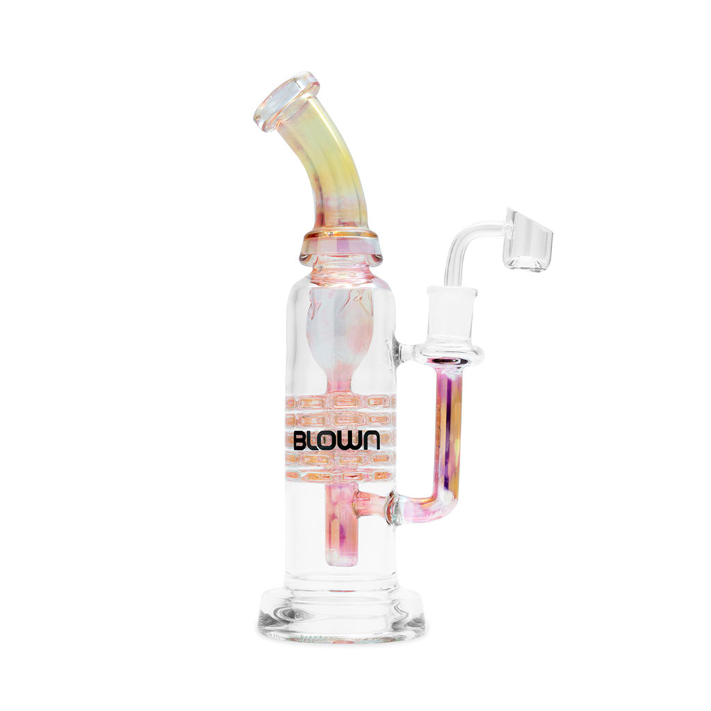 Rose BLOWN Beta dab rig with plate percs – Online Smoke and Vape