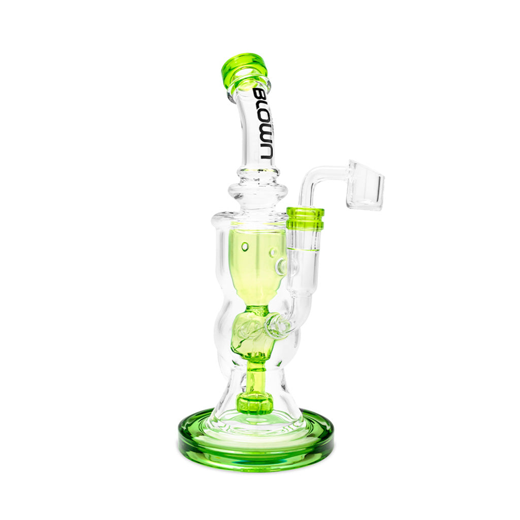 Green BLOWN Delta recycler dab rig – Online Smoke and Vape