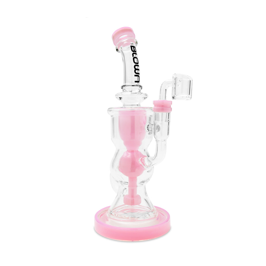 Pink BLOWN Delta recycler dab rig – Online Smoke and Vape
