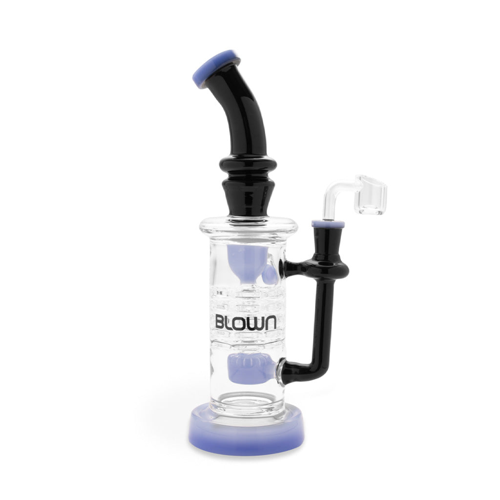 Blue BLOWN Zeta 12in recycler rig with drum perc – Online Smoke and Vape