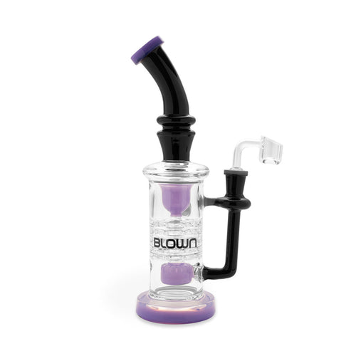 Purple BLOWN Zeta 12in recycler rig with drum perc – Online Smoke and Vape