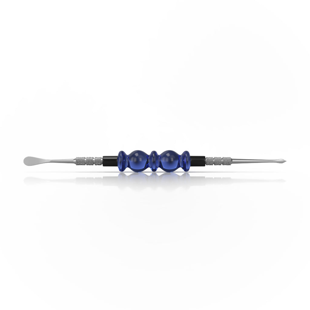 Blue beaded-handle dual-sided Bliss dab tool – Online Smoke and Vape