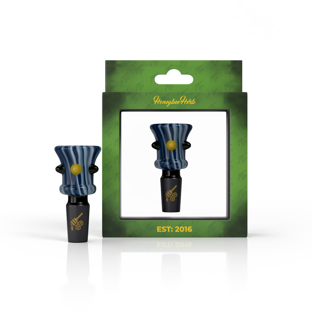 Blue Candy Dot bong slide in packaging – Online Smoke and Vape