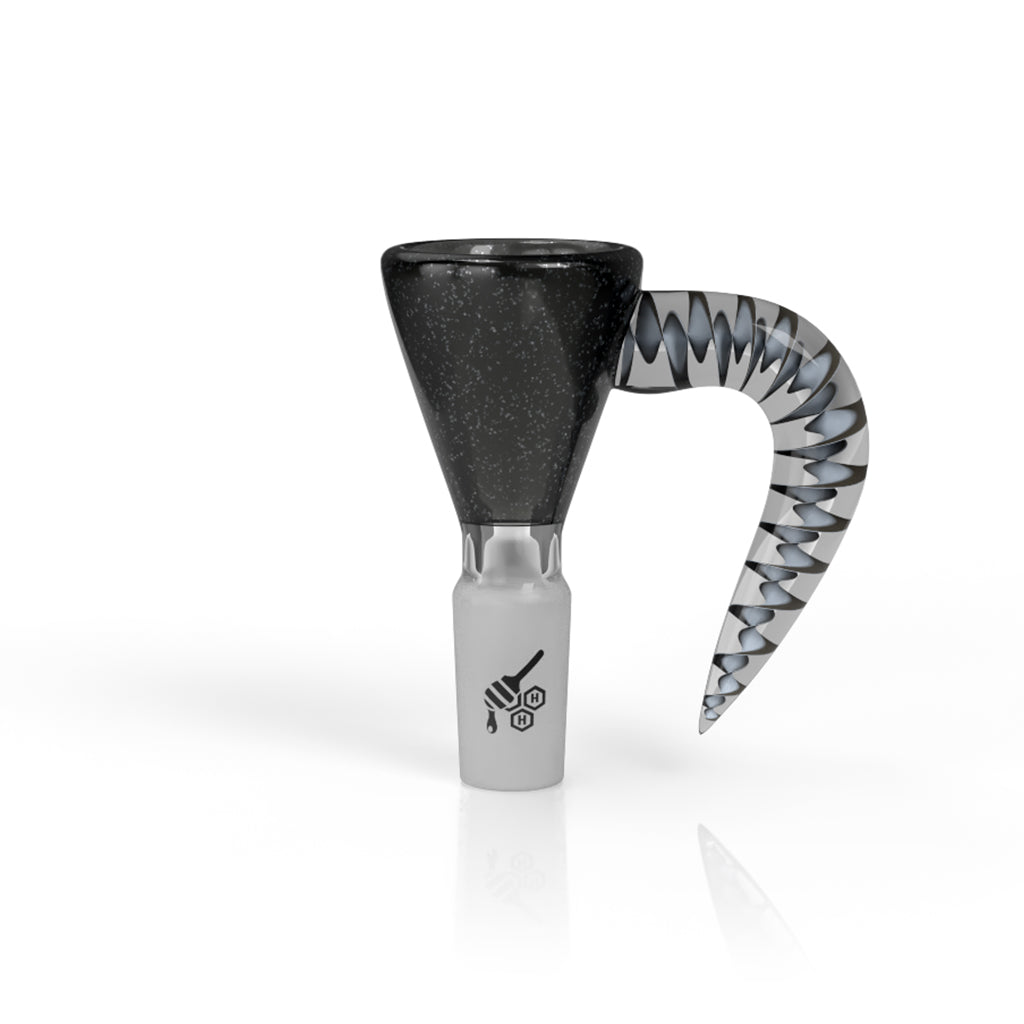 Dichro Galaxy Martini With Horn Pull Slide by Honeybee Herb