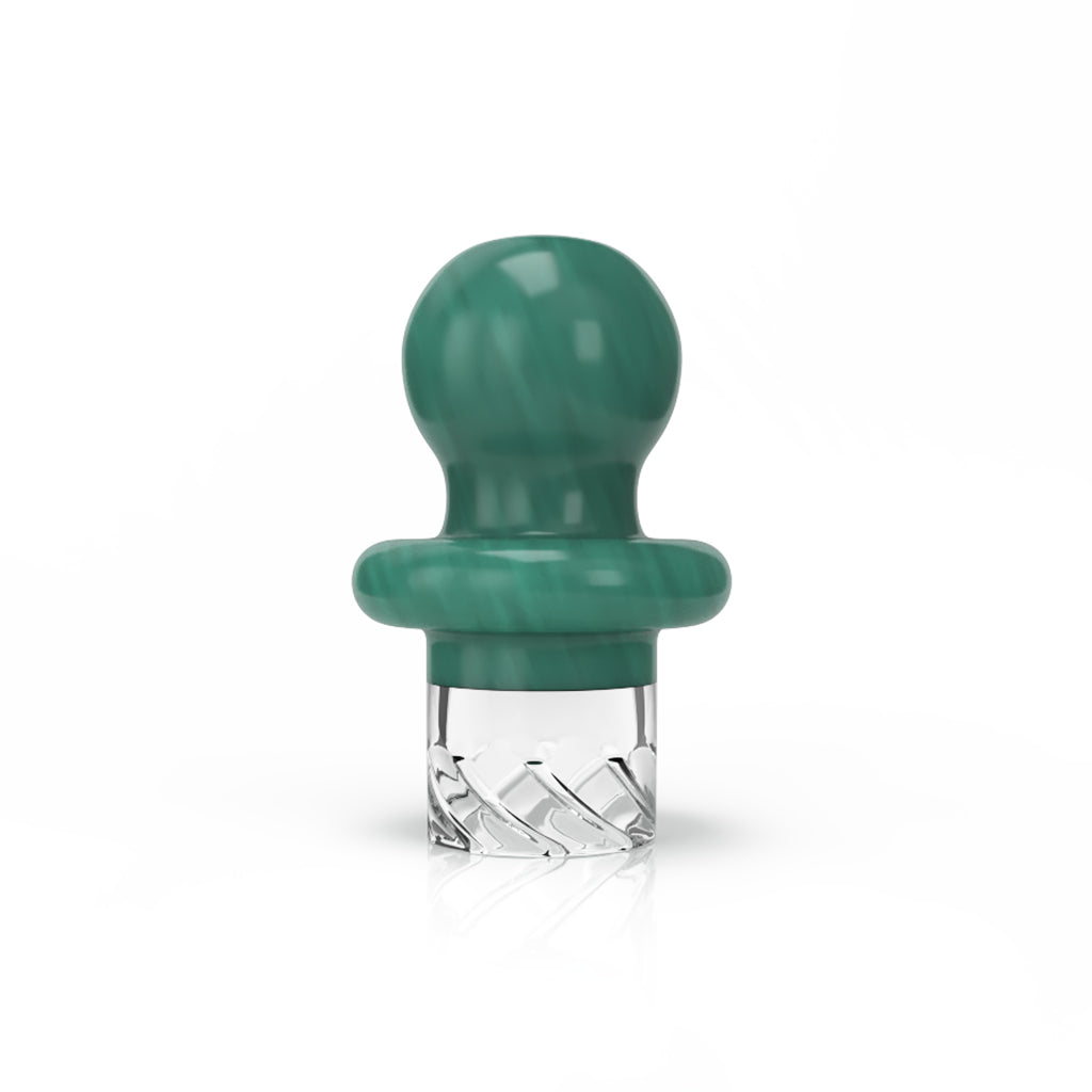 Blue glass Button Top Vortex spinner carb cap – Online Smoke and Vape