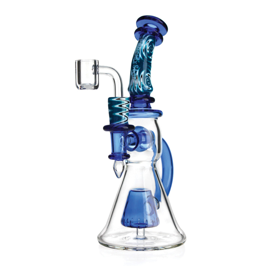 Phoenix Star 9" Wig Wag Toned Glass Dab Rig | 14mm Female