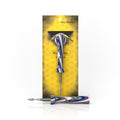 Blue-purple resin-handle classic dab tool, detail – Online Smoke and Vape