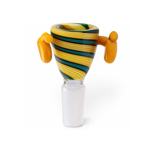 Boxing GOG yellow glass flower bowl, 14mm – Online Smoke and Vape