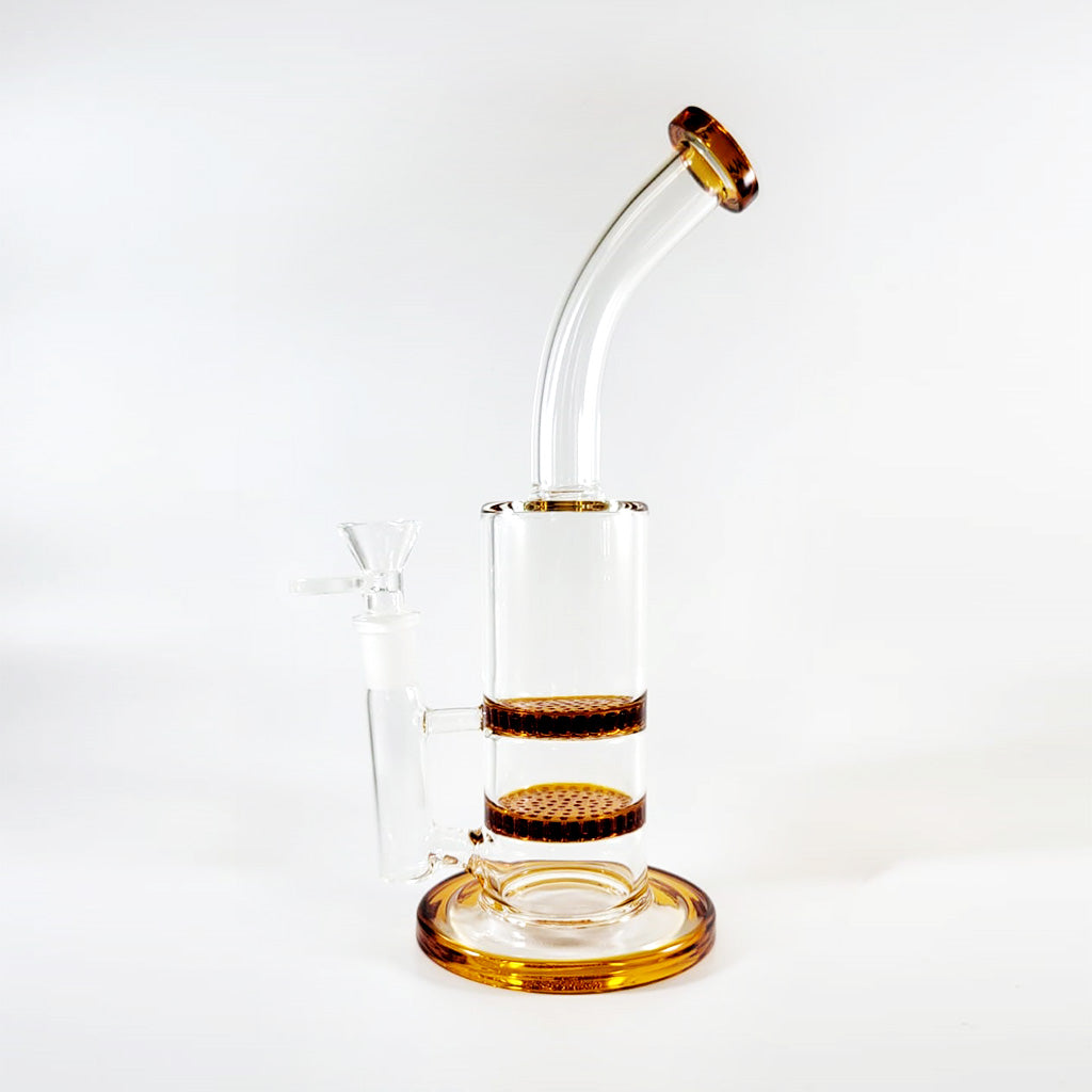 Dual Honeycomb Dab Rig - 14mm Female | Green Flower