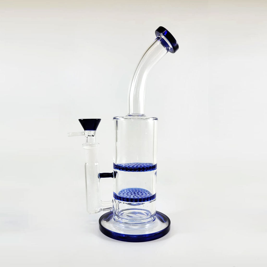 Dual Honeycomb Dab Rig - 14mm Female | Green Flower