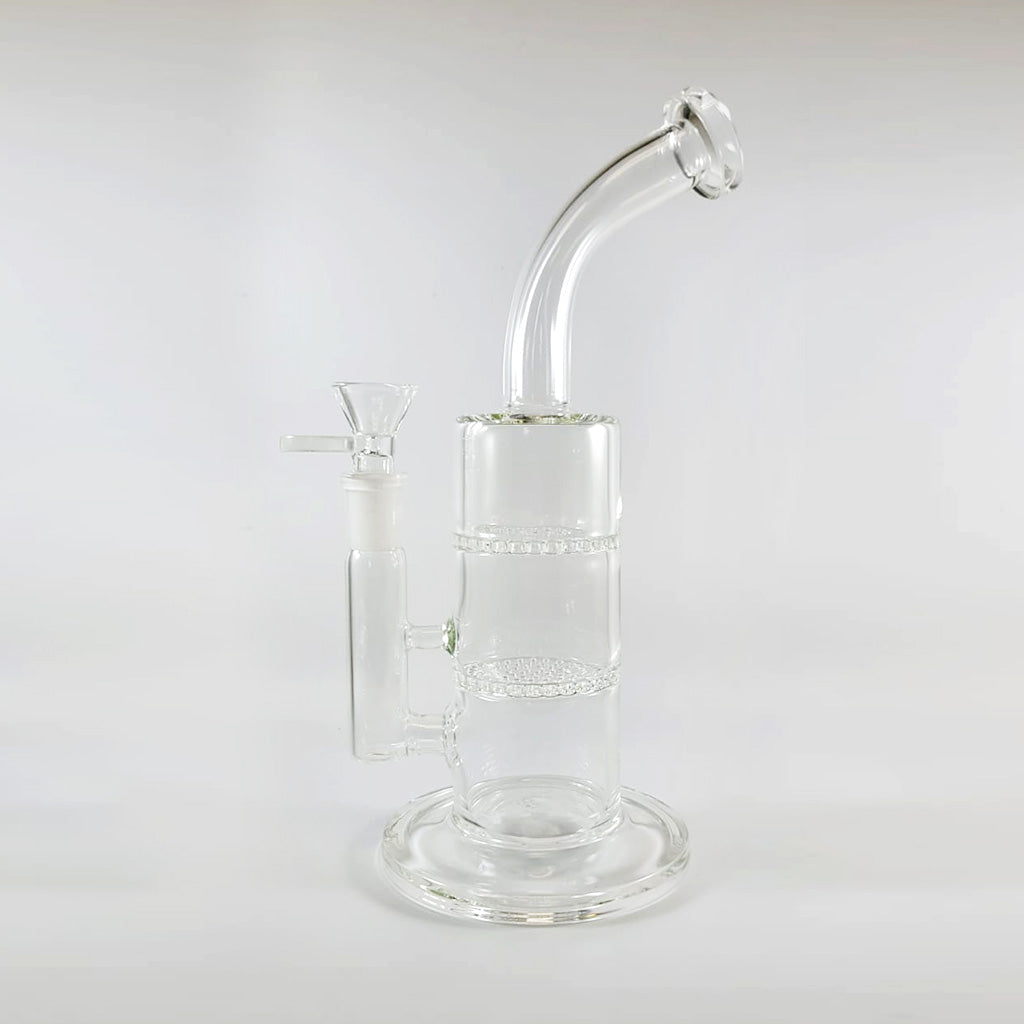 Dual Honeycomb Dab Rig - 14mm Female | Green Flower