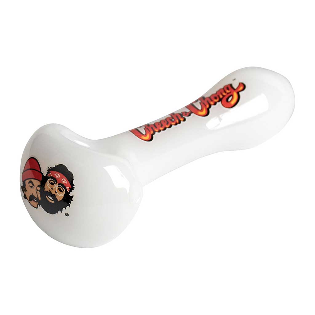 White Cheech Miss Tempest frosted glass hand pipe – Online Smoke and Vape