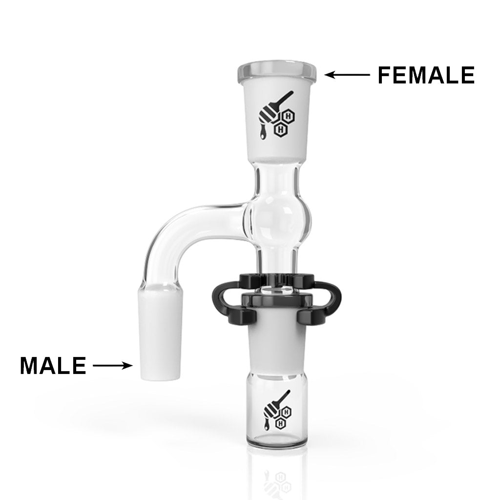Classic glass reclaim catcher usage infographic – Online Smoke and Vape