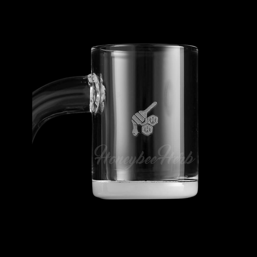 25mm Opaque Bottom Quartz Banger 90° | Honeybee Herb