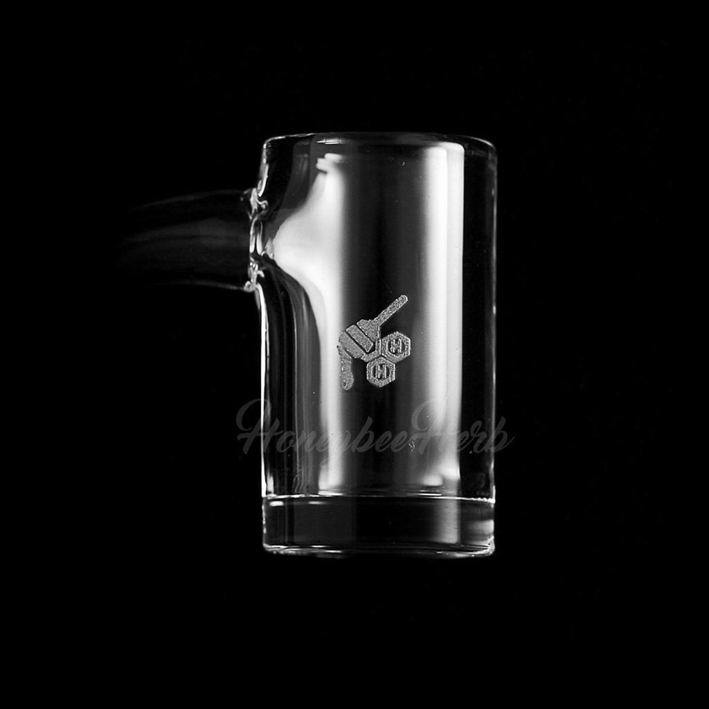 20mm Enail Banger 90° - Flat Top Quartz Bucket | Honeybee Herb