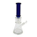 Cobalt blue beaker bong with reinforced perc and thick mouthpiece – Online Smoke and Vape