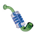 Green coil glycerin sherlock hand pipe – Online Smoke and Vape