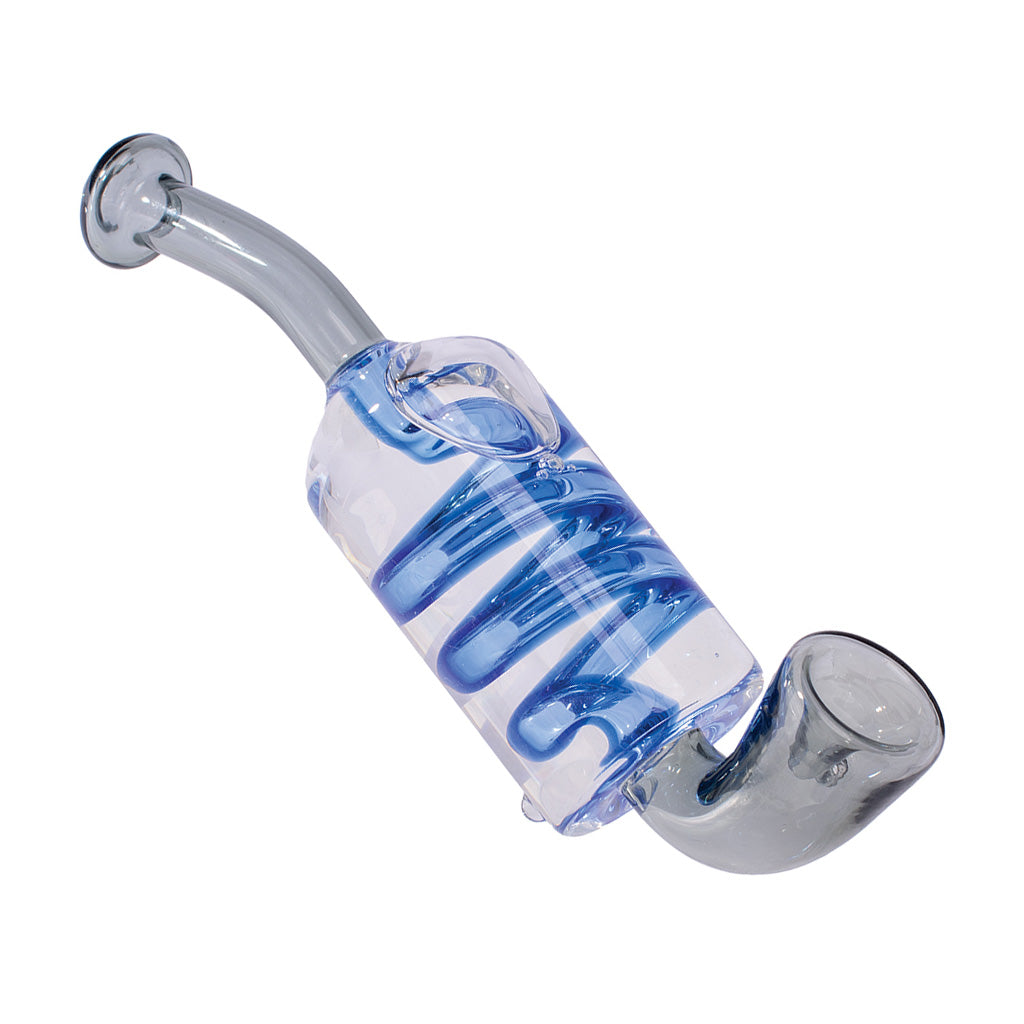 Smoke gray coil glycerin sherlock hand pipe – Online Smoke and Vape