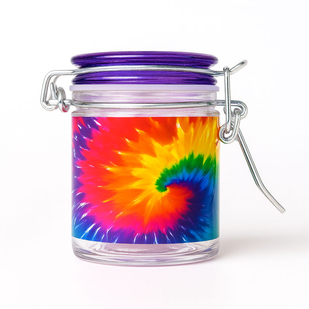 Tie-dye airtight glass storage container, 1.5 oz – Online Smoke and Vape