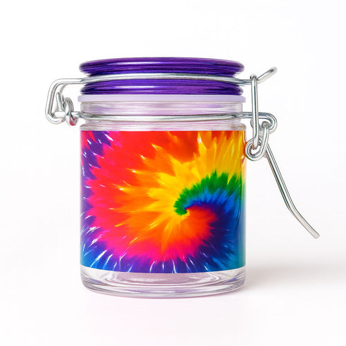 Tie-dye airtight glass storage container, 1.5 oz – Online Smoke and Vape