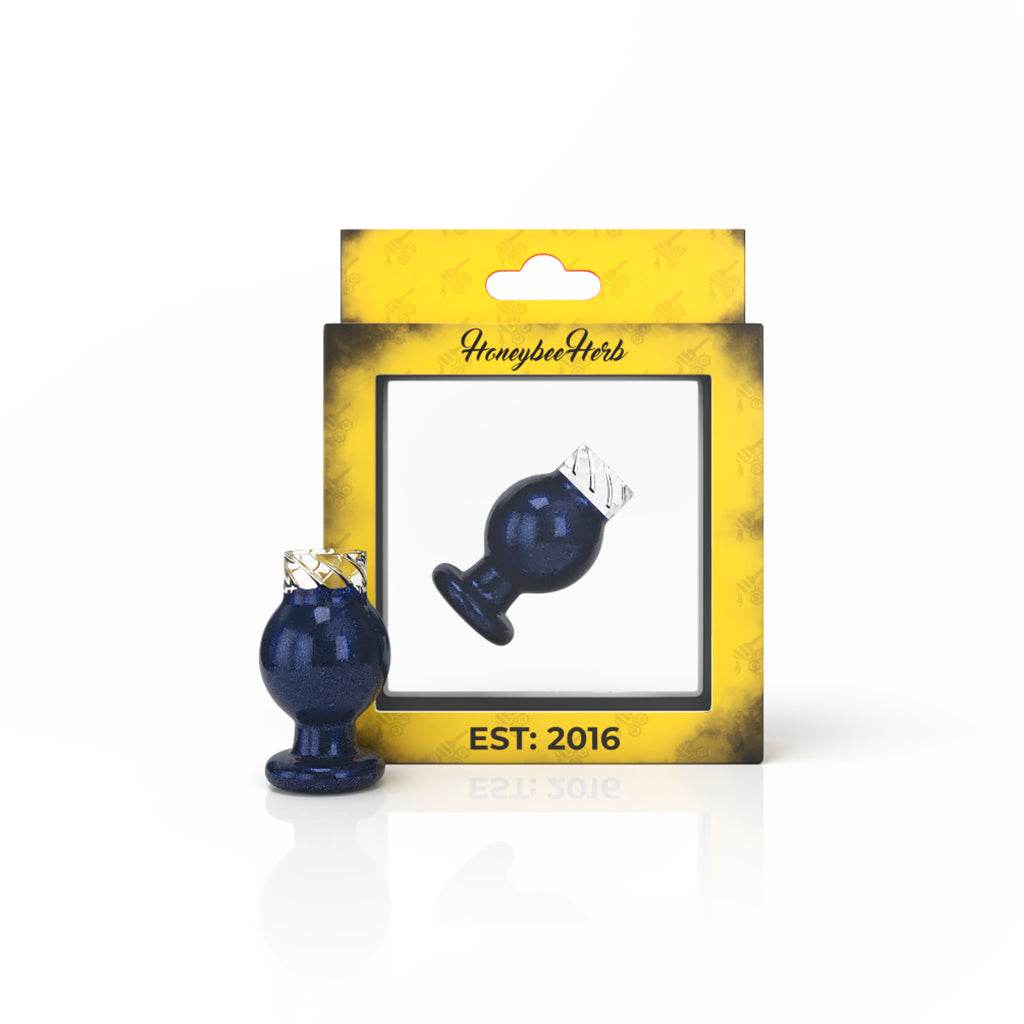 Glass Vortex Bubble Carb Cap - 30mm | Honeybee Herb