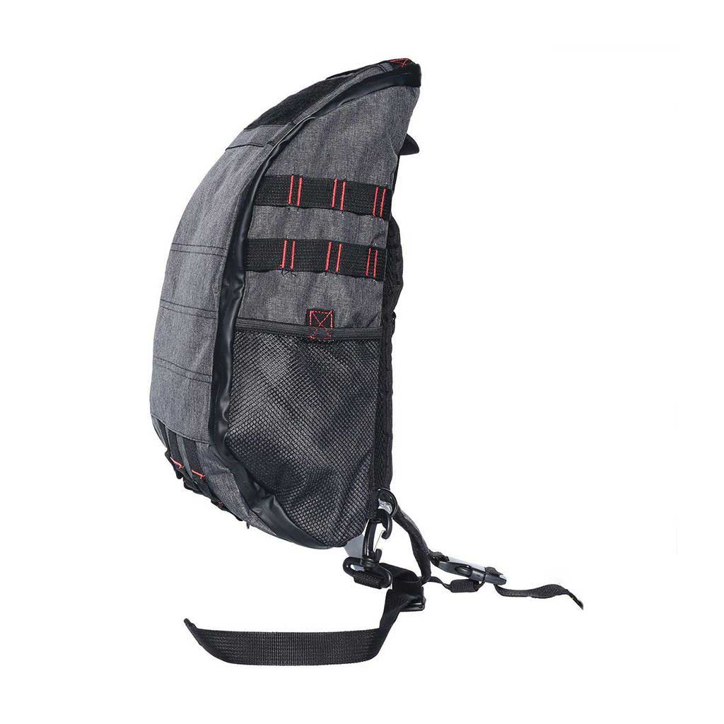 Brightbay SK Slinger smell-proof backpack, dark charcoal front-right – Online Smoke and Vape