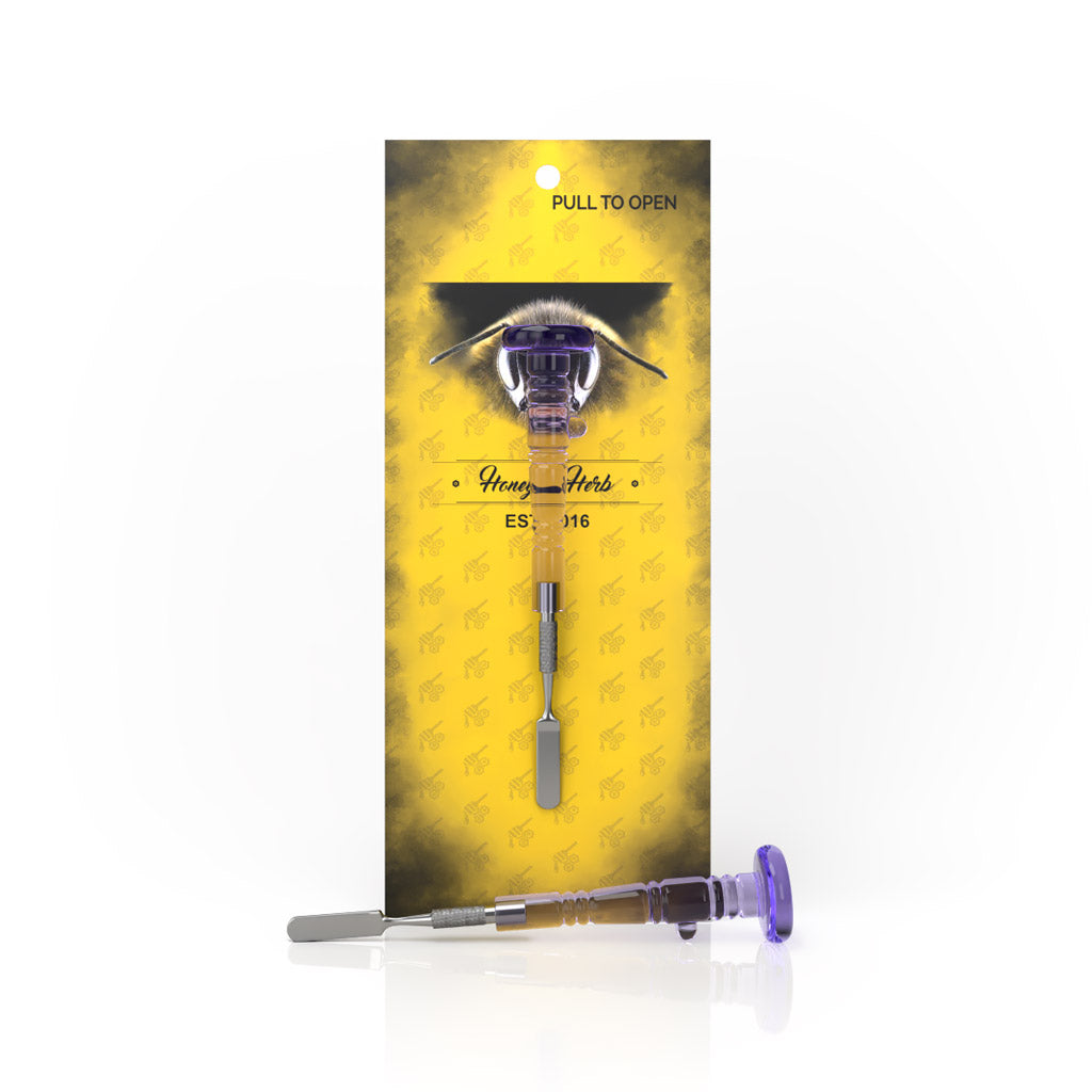 Purple Delight glass dab tool in BuzzDeal bundle – Online Smoke and Vape