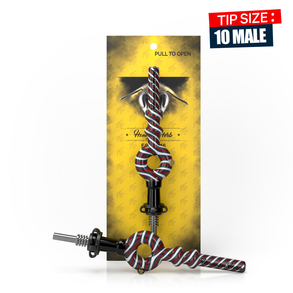 Donut Swirl Stripped Nectar Collector by Honeybee Herb