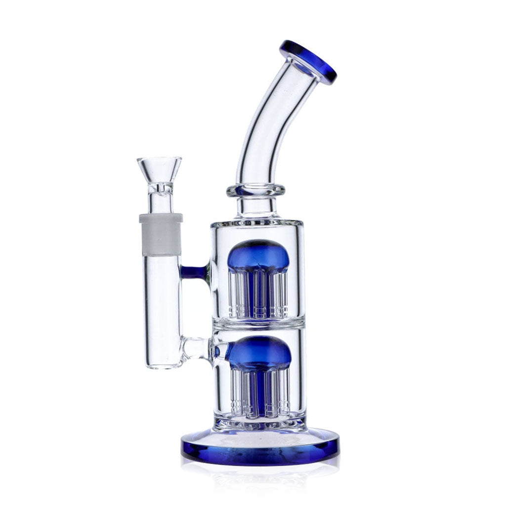 Double Tree Perc Rig 18mm | Green Flower Dab Rig
