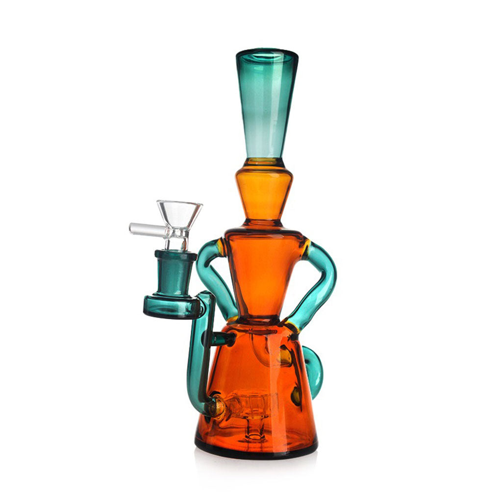 Klein Recycler Dab Rig | Double Uptake Showerhead Perc | 14mm