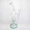 Emerald coil and sprinkler tree dual perc recycler rig – Online Smoke and Vape