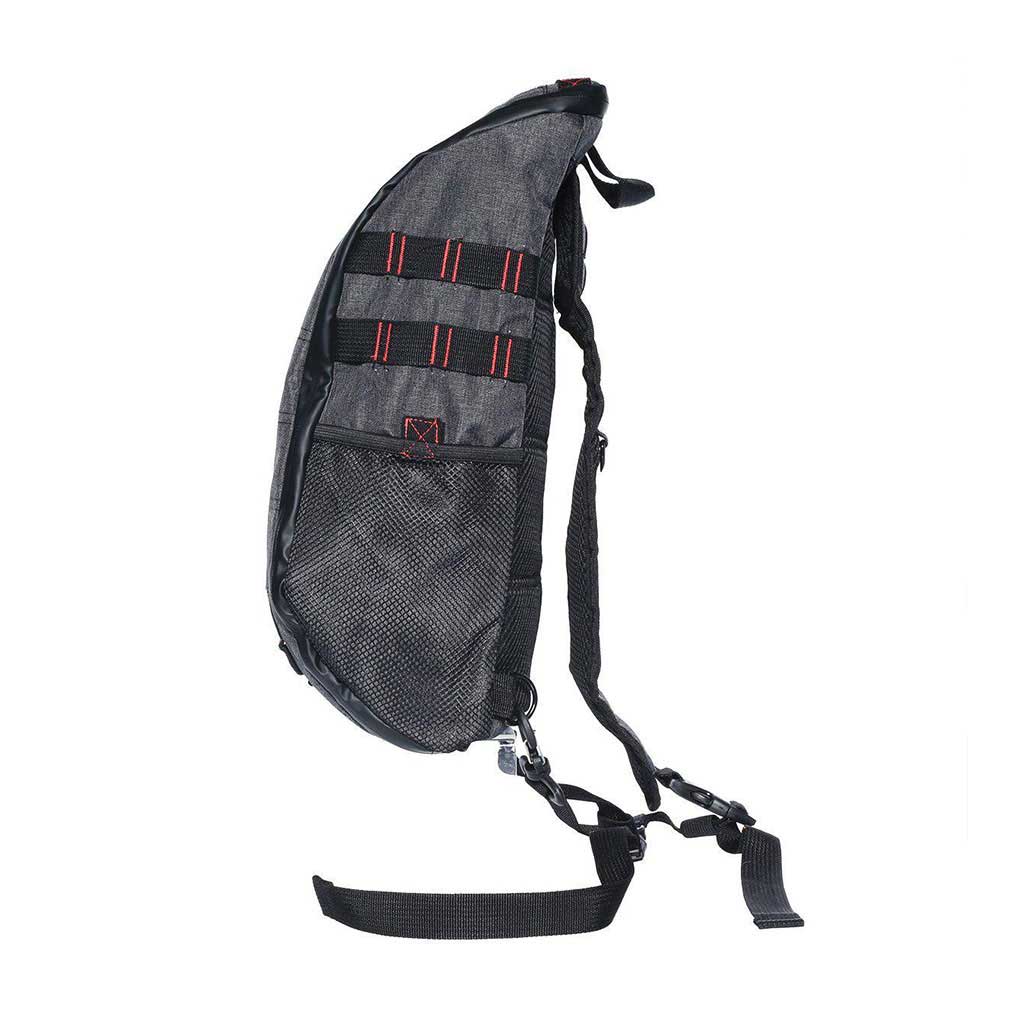 Brightbay SK Slinger smell-proof backpack, forest charcoal front-right – Online Smoke and Vape