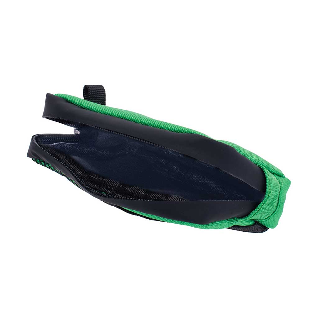 Forest green smell-proof bag, open top view – Online Smoke and Vape