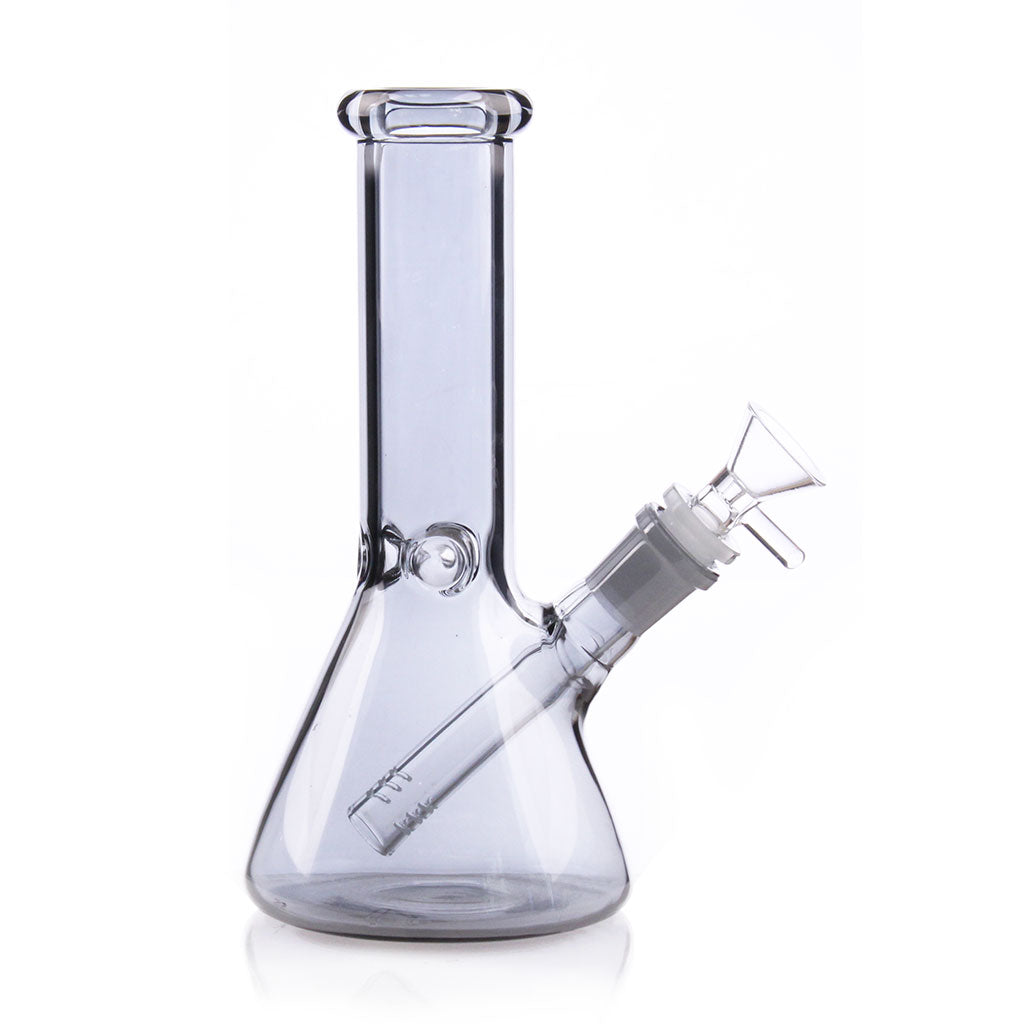 Gray glass 8-inch beaker bong, 14mm female – Online Smoke and Vape