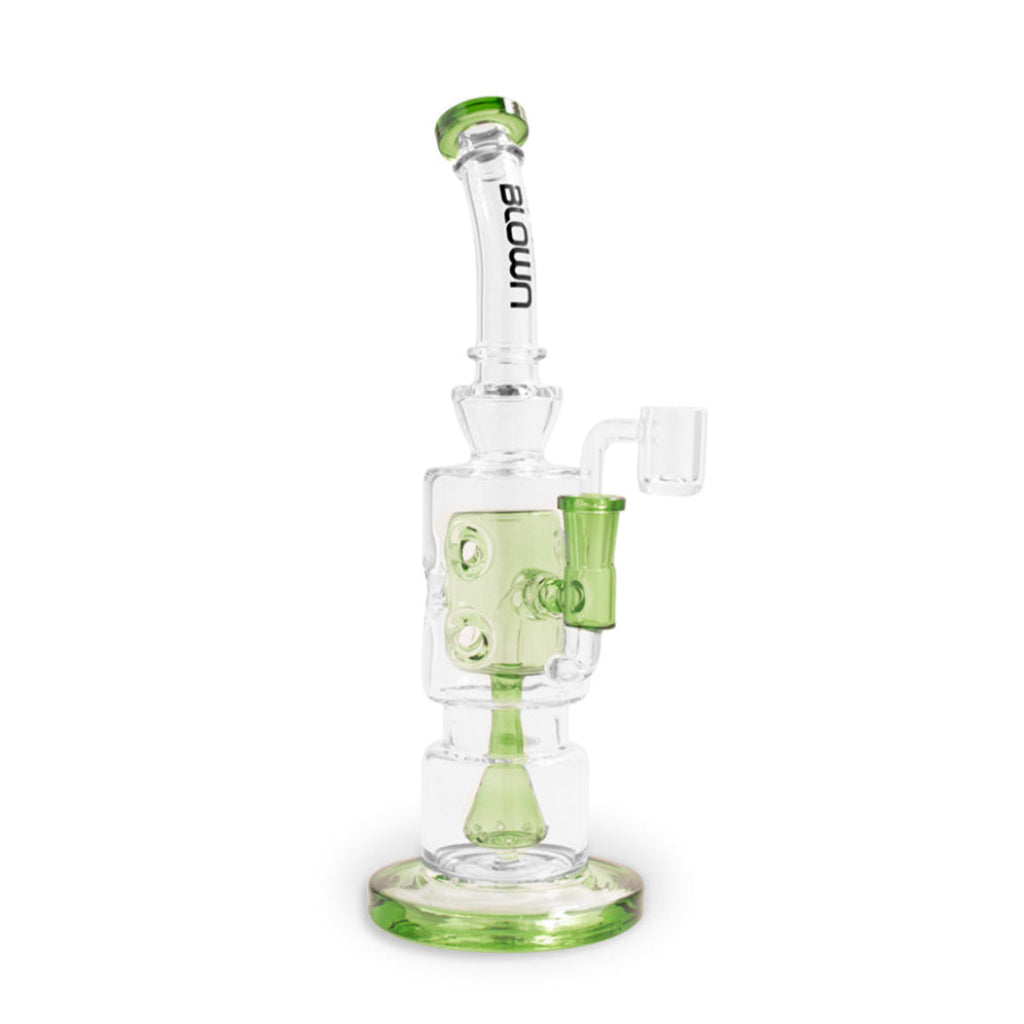 Green BLOWN Alpha 12in dab rig with fab egg drip perc – Online Smoke and Vape