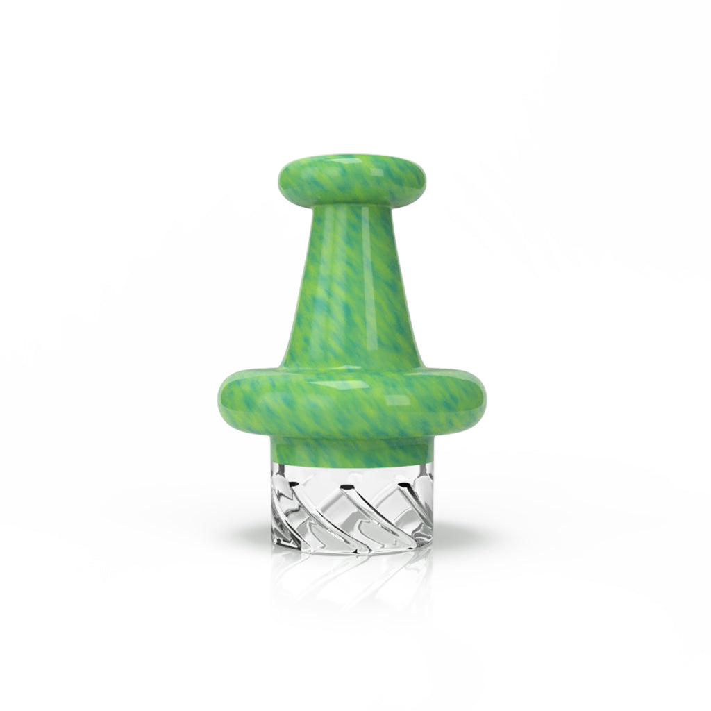 Green glass classic UFO vortex spinner carb cap – Online Smoke and Vape