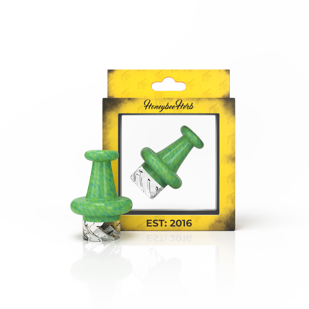 Green classic UFO vortex carb cap with packaging – Online Smoke and Vape