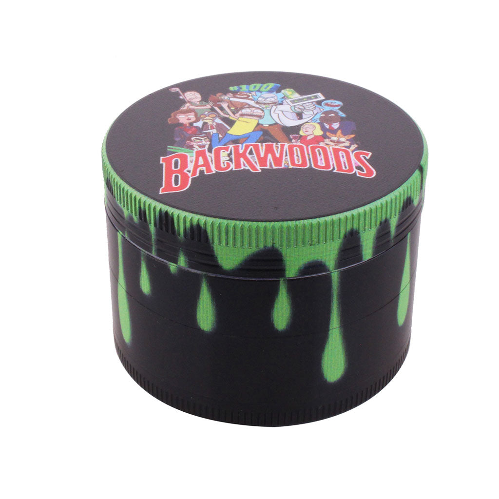 Green color drip aluminum 4-piece herb grinder – Online Smoke and Vape