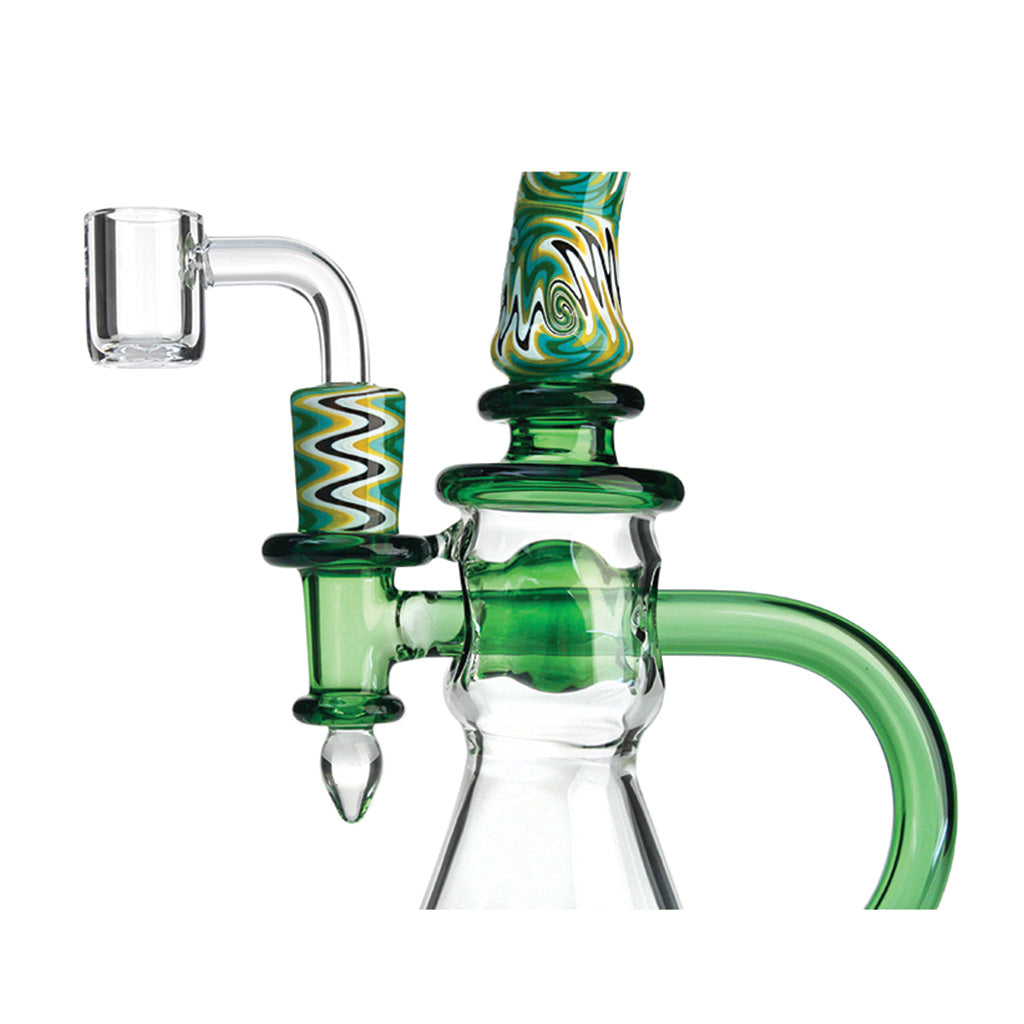 Phoenix Star 9" Wig Wag Toned Glass Dab Rig | 14mm Female