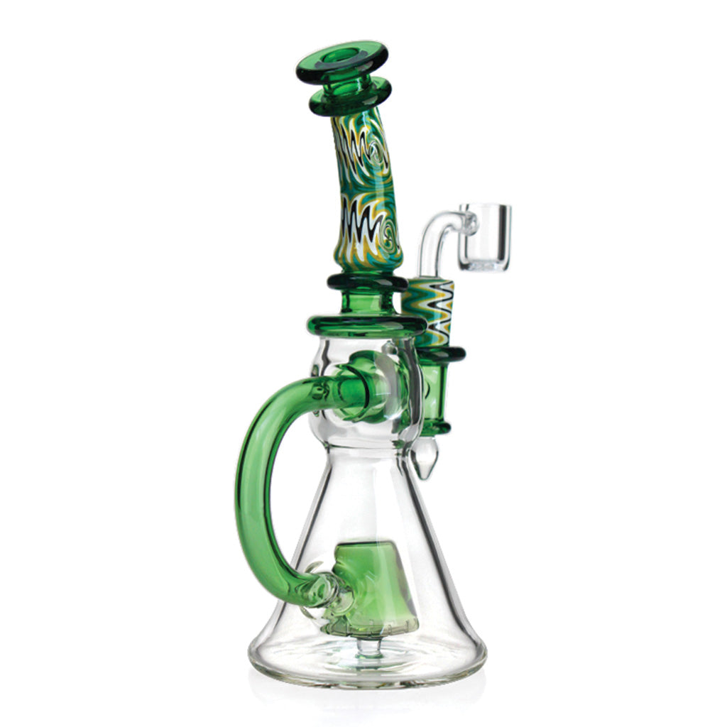 Phoenix Star 9" Wig Wag Toned Glass Dab Rig | 14mm Female