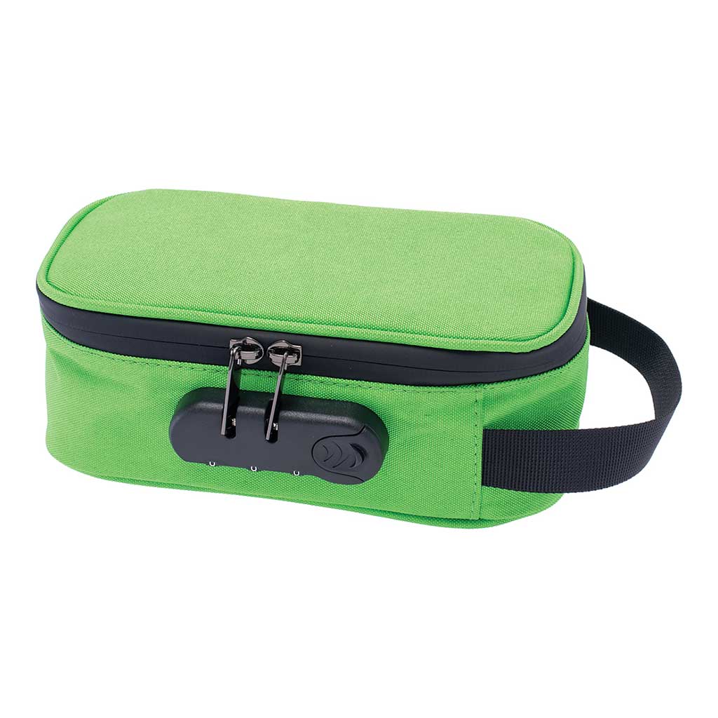 Greenery print smell-proof bag 8x4x3in, front view – Online Smoke and Vape