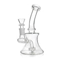 7.5" Hourglass Showerhead Perc Dab Rig | Green Flower